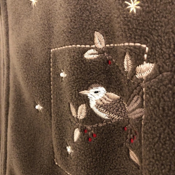 Embroidered Northern Reflections Fleece Zip - Picture 7 of 9